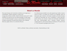 Tablet Screenshot of motellemonde.com.br